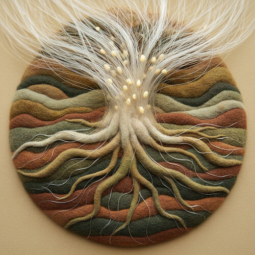 Abstract visualization of secure root anchoring