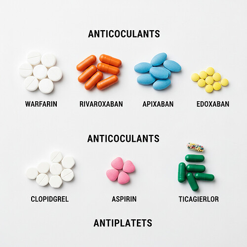 Various blood thinning medications