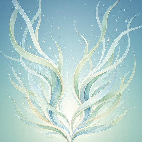 Abstract representation of hair follicle health and growth