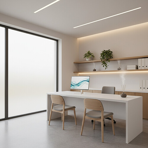 Calm and professional clinic workspace.