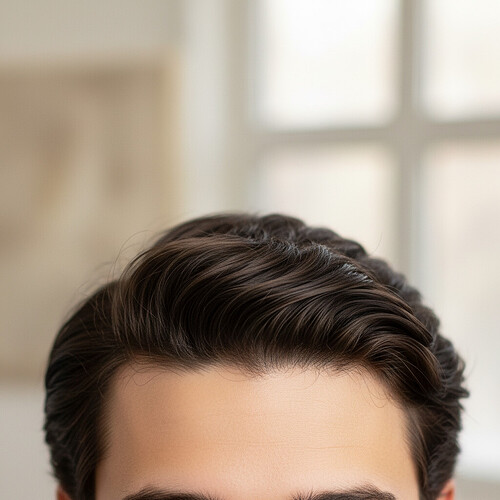 Subtle representation of a healthy hairline