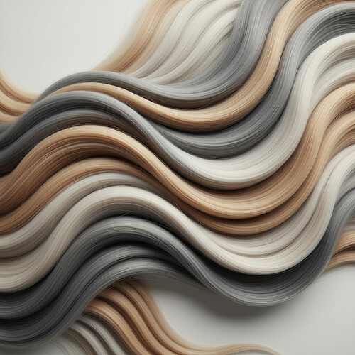 Symbolic representation of healthy donor hair quality