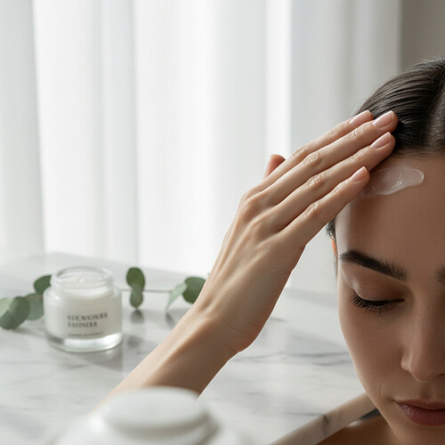 Gentle application of scalp moisturizer
