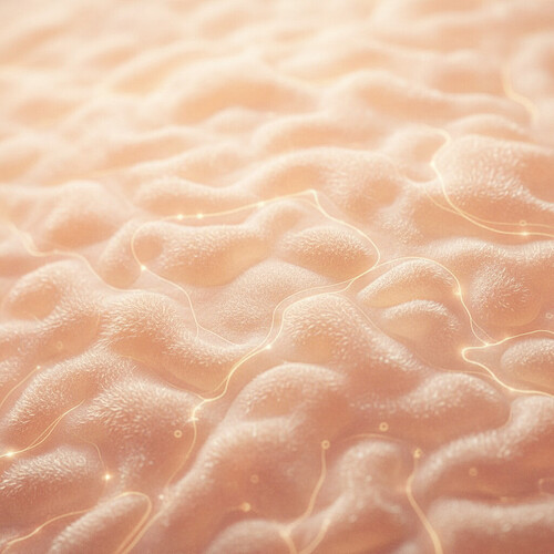 Artistic representation of a healthy scalp suggesting healing.