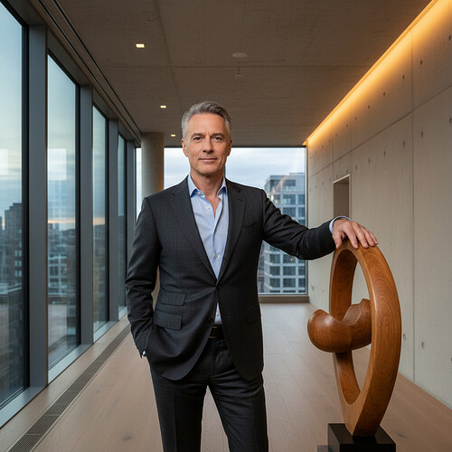 Man feeling confident about long-term results.