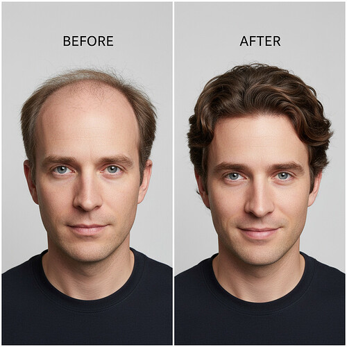 Before and after hair transplant results