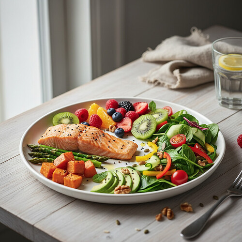 Nutritious meal promoting hair health