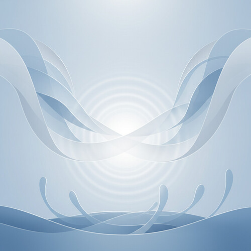 Abstract visual representing mental calmness and well-being.