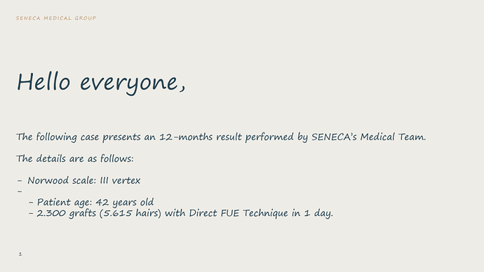Seneca Medical Group - 2300 grafts with Direct Fue photo
