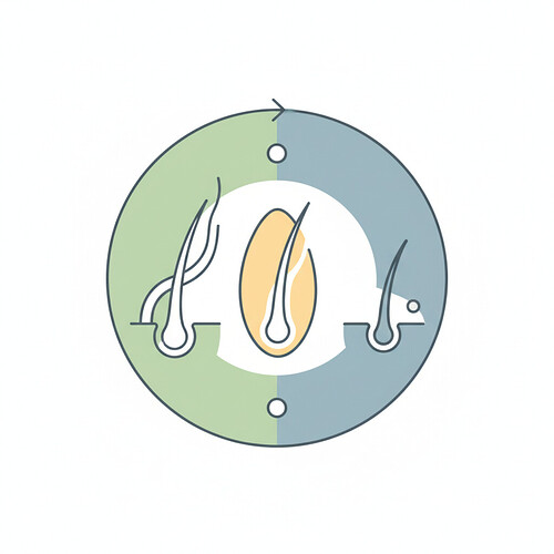Icon representing the hair growth cycle