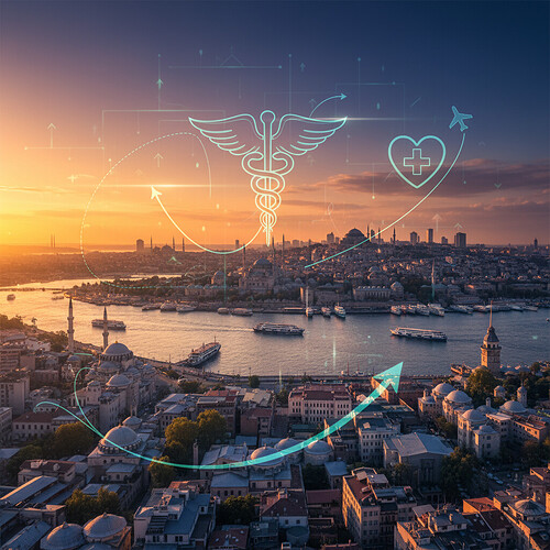 Istanbul skyline representing medical tourism destination