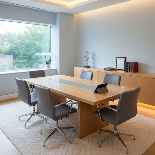 Professional consultation room in a medical clinic.