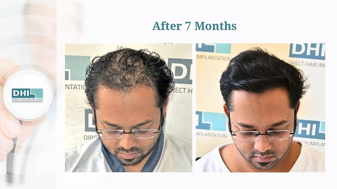 DHI India | NW Scale 5 | 4,353 Grafts | 07 Months DHI Hair Transplant Result photo