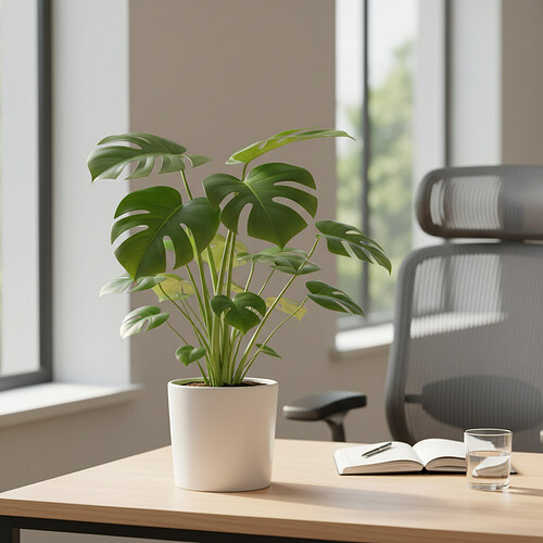 Symbolic representation of health and growth in a professional setting.