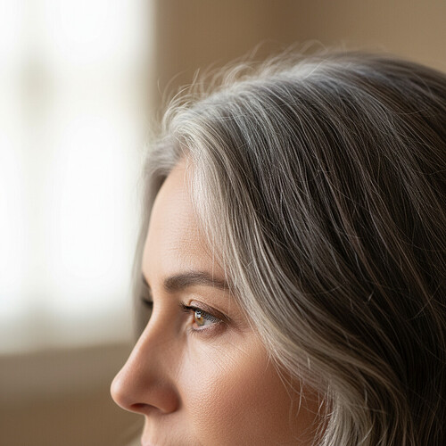 Natural hairline and hair texture detail