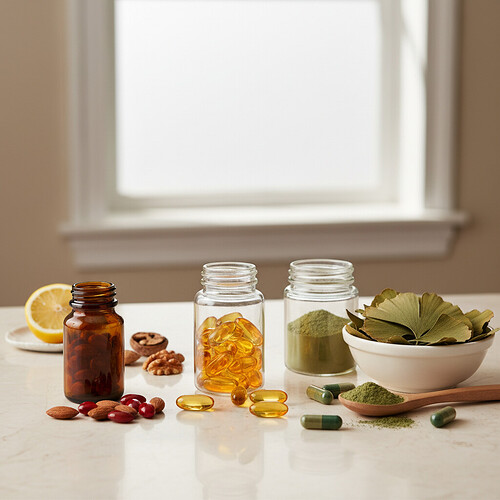 Omega-3 fatty acids and other natural supplements