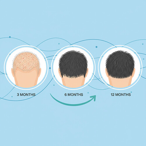 Hair growth timeline after a transplant operation