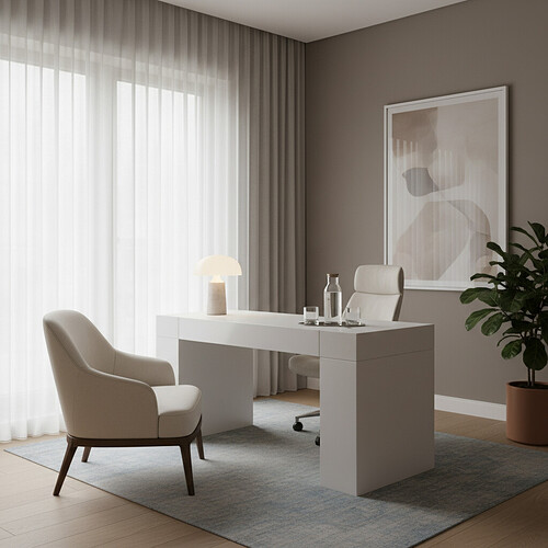 Modern and comfortable clinic consultation room.