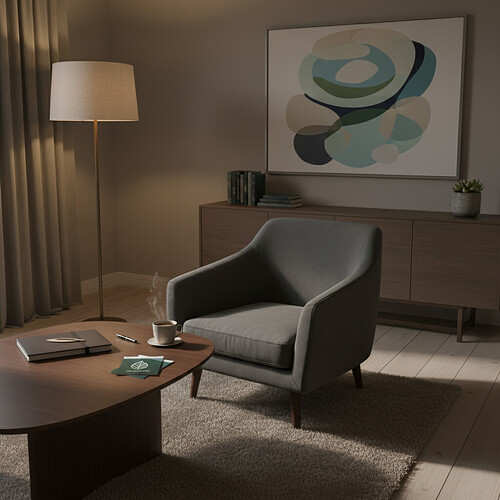 Professional consultation room for hair restoration discussion