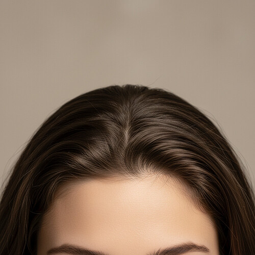 Artistic representation of a natural hairline