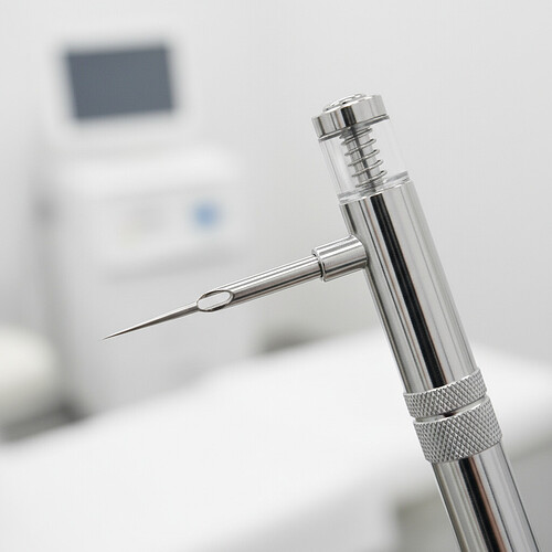 Close-up of Choi implanter pen tool