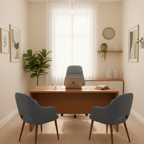 A private and professional clinic consultation room.