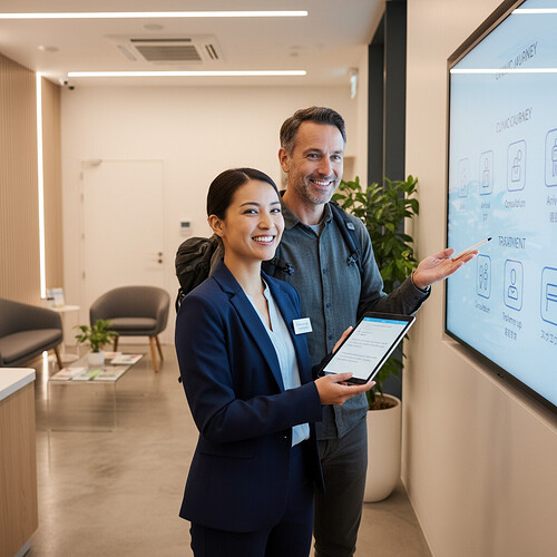 Supportive patient coordination in a clinic