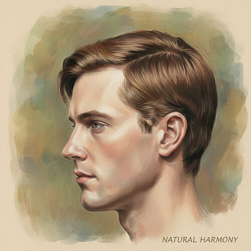 Natural hairline aesthetic example