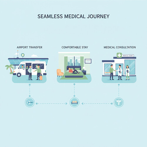Seamless travel and accommodation for medical tourism